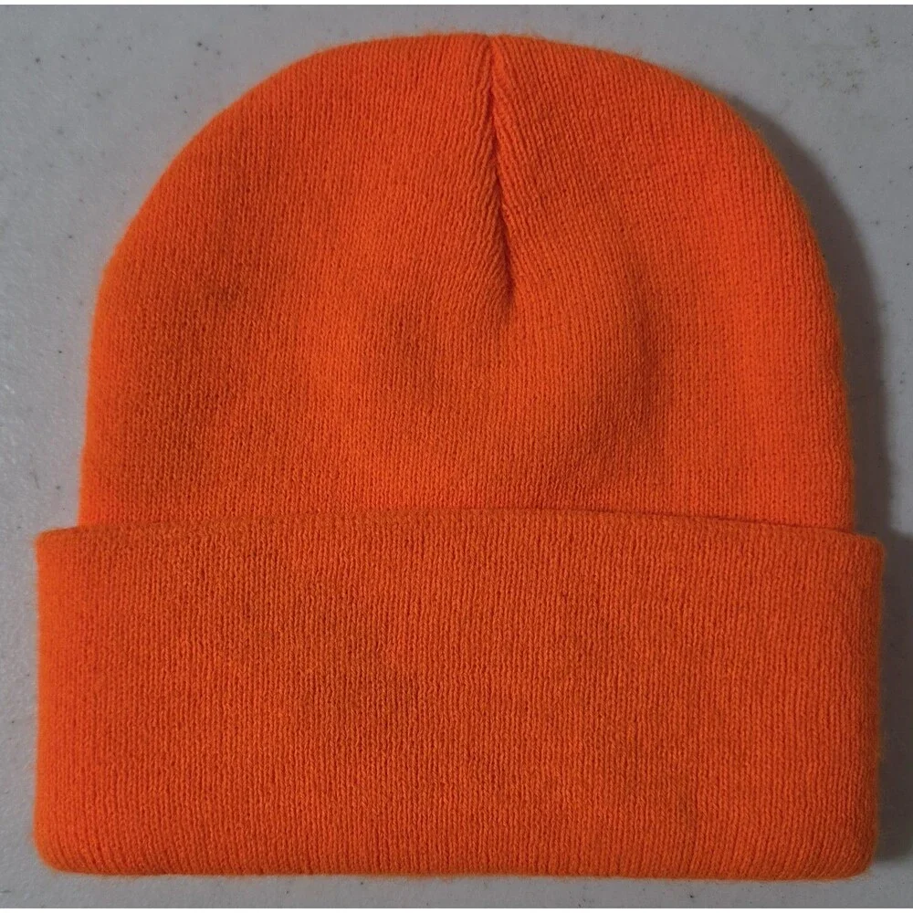 Carhartt AH8905 Beanie Youths One Size Orange Knit USA